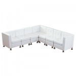 Milan Sectional White